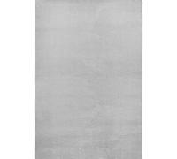 THE RUGS Modern Plain Rug Uni Colours Short Pile Polypropylene Area Rug in Grey | Size: 200 cm diameter THE RUGS Grey 200 cm diameter
