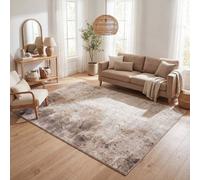 The Rugs Montana Beige Brown Abstract Area Rug And Runner Soft Durable Pet Friendly Easy To Clean Living Room Bedroom 3728B