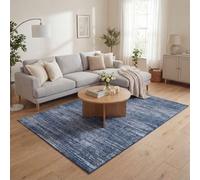 The Rugs Montana Blue Abstract Area Rug And Runner Soft Durable Pet Friendly Easy To Clean Living Room Bedroom 3800Bl