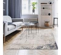 The Rugs Montana Brown Navy Abstract Area Rug And Runner Soft Durable Pet Friendly Easy To Clean Living Room Bedroom 3718B