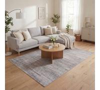 The Rugs Montana Grey Abstract Area Rug And Runner Soft Durable Pet Friendly Easy To Clean Living Room Bedroom 3800G