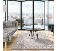 The Rugs Montana Grey Oriental Area Rug And Runner Soft Durable Pet Friendly Easy To Clean Living Room Bedroom 3920G