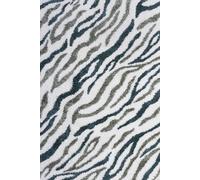 The Rugs Moodi Abstract Design Shaggy Soft High Pile Living Room Rug And Runner In Green Green