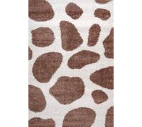 The Rugs Moodi Pebble Design Shaggy Soft High Pile Living Room Rug And Runner In Terracotta Terracotta