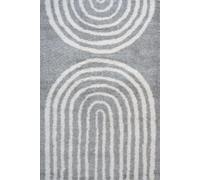 The Rugs Moodi Shaggy Grey Echo Rug Runner Scandinavian Thick High Pile For Living Rooms, Bedrooms, Hallways, Kitchens