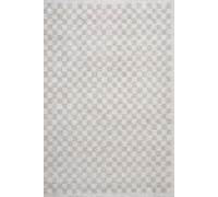 The Rugs Moodi Shaggy Light Beige Nomari Rug Runner Tartan Thick High Pile For Living Rooms, Bedrooms, Hallways, Kitchens