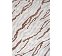 The Rugs Moodi Shaggy Light Beige/terra Savara Rug Runner Abstract Thick High Pile For Living Rooms, Bedrooms, Hallways, Kitchens