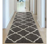 The Rugs Myshaggy Collection Rugs Moroccan Design In Dark Grey 385D