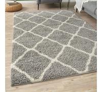 The Rugs Myshaggy Collection Rugs Moroccan Design In Grey 385 Gi