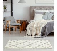 The Rugs Myshaggy Collection Rugs Moroccan Design In Ivory 385 Ig