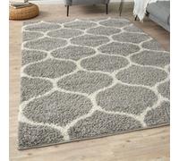 The Rugs Myshaggy Collection Rugs Trellis Design In Grey 384 Gi