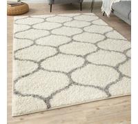 The Rugs Myshaggy Collection Rugs Trellis Design In Ivory 384 Ig