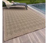 The Rugs Nature Collection Indoor Outdoor Patio Garden Rug Green Diamond Design Weatherproof Jet Washable 5300G