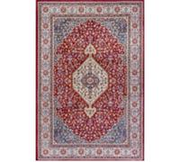 THE RUGS Orient Low Pile Rug Medallion Design Synthetic Fibre 8mm Pile | Size: 140 cm x 200 cm THE RUGS Multicolor 140 cm x 200 cm