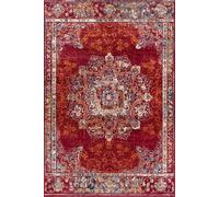 The Rugs Orient Maderno Medallion Rug Polypropylene 0.8Cm Pile Vacuum Safe In Red Red
