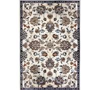 THE RUGS Orient Rug Caracci Vintage Floral Design Low Pile Area Rug in Cream | Size: 57 cm x 90 cm THE RUGS Cream 57 cm x 90 cm