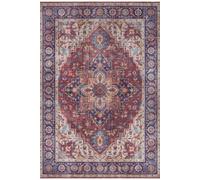 The Rugs Oriental Anthea Rug - Vintage Medallion Polyester Flatweave 0.5Cm In Red