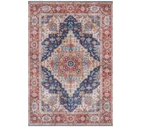THE RUGS Oriental Sylla Rug Polyester Vintage Flatweave - Soft Durable Floral | Size: 80 cm x 150 cm THE RUGS Multicolor 80 cm x 150 cm