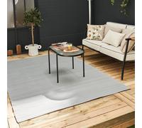 THE RUGS Outdoor Rugs for Garden Patio Camping Plastic Waterproof Reversible in Plain Design Urban 1000 in Grey | Size: 90 cm x 150 cm THE RUGS Grey 90 cm x 150 cm