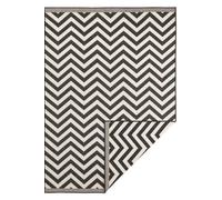 THE RUGS Palma Indoor Outdoor Reversible Rug Durable Soft for Living Room in Black | Size: 160 cm x 230 cm THE RUGS Black 160 cm x 230 cm
