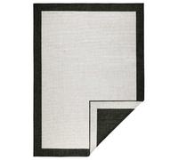 THE RUGS Panama Reversible Indoor Outdoor Rug Flatweave Polypropylene in Black | Size: 120 cm x 170 cm THE RUGS Black 120 cm x 170 cm