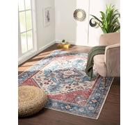 THE RUGS Parisa Washable Persian Classic Rug - Soft Polyester Runner Design in Beige | Size: 60 cm x 180 cm THE RUGS Beige 60 cm x 180 cm
