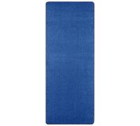 THE RUGS Plain Design Rug - Durable Polypropylene, Soft Fleece Backing in Blue | Size: 133 cm diameter THE RUGS Blue 133 cm diameter