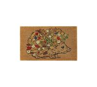 The Rugs Printed Floral Hedgehog Coir Doormat 45x75 cm