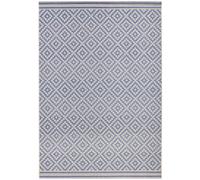 THE RUGS Raute Diamond Rug Indoor Outdoor Polypropylene Weatherproof Durable in Blue | Size: 160 cm x 230 cm THE RUGS Blue 160 cm x 230 cm