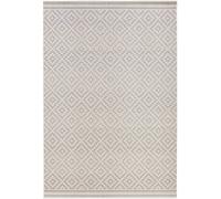 THE RUGS Raute Diamond Rug Indoor Outdoor Polypropylene Weatherproof Durable in Cream | Size: 200 cm x 230 cm THE RUGS Cream 200 cm x 230 cm