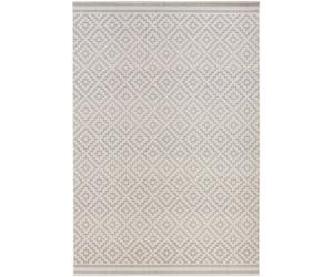 The Rugs Raute Diamond Rug Indoor Outdoor Polypropylene Weatherproof Durable In Cream Cream 80cm x 150cm