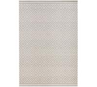 THE RUGS Raute Diamond Rug Indoor Outdoor Polypropylene Weatherproof Durable in Cream | Size: 80 cm x 150 cm THE RUGS Cream 80 cm x 150 cm