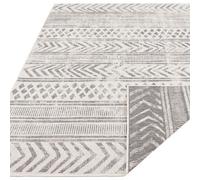 Indoor-Outdoor Reversible Geometric Grey Rug - 200X290 cm