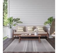 THE RUGS Reversible Outdoor Rugs in Fine Line Design Duo Weave Collection in Burnt Orange | Size: 160 cm x 230 cm THE RUGS Burnt Orange 160 cm x 230 cm