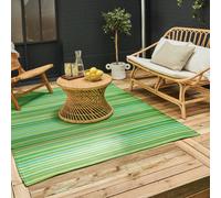 The Rugs Reversible Waterproof Outdoor Rugs Rainbow 1020 Green