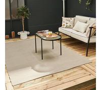 The Rugs Reversible Weatherproof Outdoor Beige Rug Solid Urban 1000 Beige