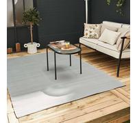 The Rugs Reversible Weatherproof Outdoor Garden Patio Rug Solid Urban 1000 In Grey Grey