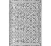 The Rugs Rosel Reversible Rug Indoor Outdoor Vintage Flat Woven Low Pile In White