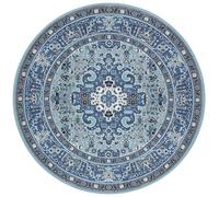 The Rugs Skazar Isfahan Oriental Rug Polypropylene Vintage Design Jute Backing In Blue Blue 120cm x 170cm