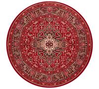 THE RUGS Skazar Isfahan Oriental Rug Polypropylene Vintage Design Jute Backing in Red | Size: 80 cm x 150 cm THE RUGS Red 80 cm x 150 cm