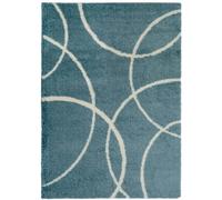 The Rugs Snug Bubbles Duck Egg Blue Shaggy Rug - 200X290 cm