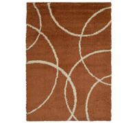 The Rugs Snug Bubbles Terracotta Shaggy Rug - 200X290 cm