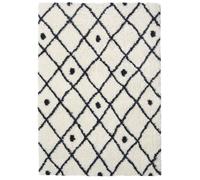 The Rugs Snug Collection Nomadic Shaggy Rugs | I044A In White White