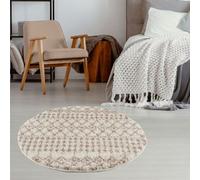 The Rugs Soft Moroccan Diamond Shaggy Rugs And Runners High Pile Ivory And Beige Living Room Kitchen Hallway 1030