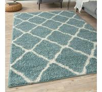 The Rugs Soft Moroccan Shaggy Rugs And Runners Duck Egg Blue Living Room Duck Egg Blue