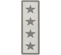The Rugs Star Grey Washable Mat and Runner - 67X200 cm