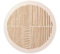 The Rugs Ted Baker Bounds Flatweave Reversible Indoor Outdoor Round Rug Abstract In Beige