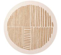 The Rugs Ted Baker Bounds Flatweave Reversible Indoor Outdoor Round Rug Abstract In Beige