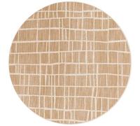 The Rugs Ted Baker Indoor Outdoor Crouch Round Abstract Rug In Beige