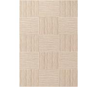 Ted Baker Nightingale Reversible Checkered Rug Indoor Outdoor in Beige | Size: 160cm x 230cm
